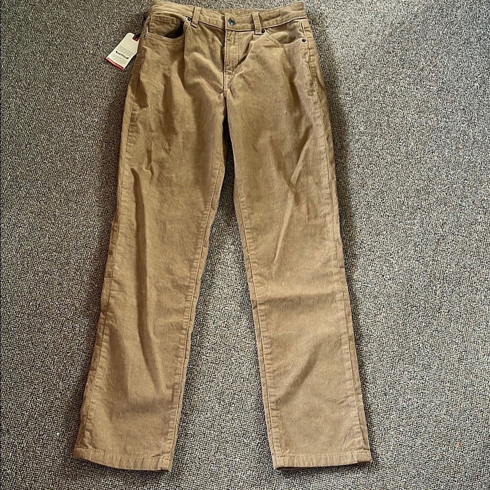 Buffalo David Bitton Tan Straight Leg Corduroy Pants